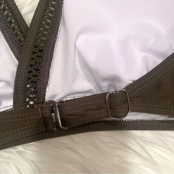 NWT Tempt Me Army Green Two-Piece Swimsuit Size M - Picture 11 of 14